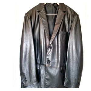 Concepts by Claiborne Black Lamb Leather Jacket XL